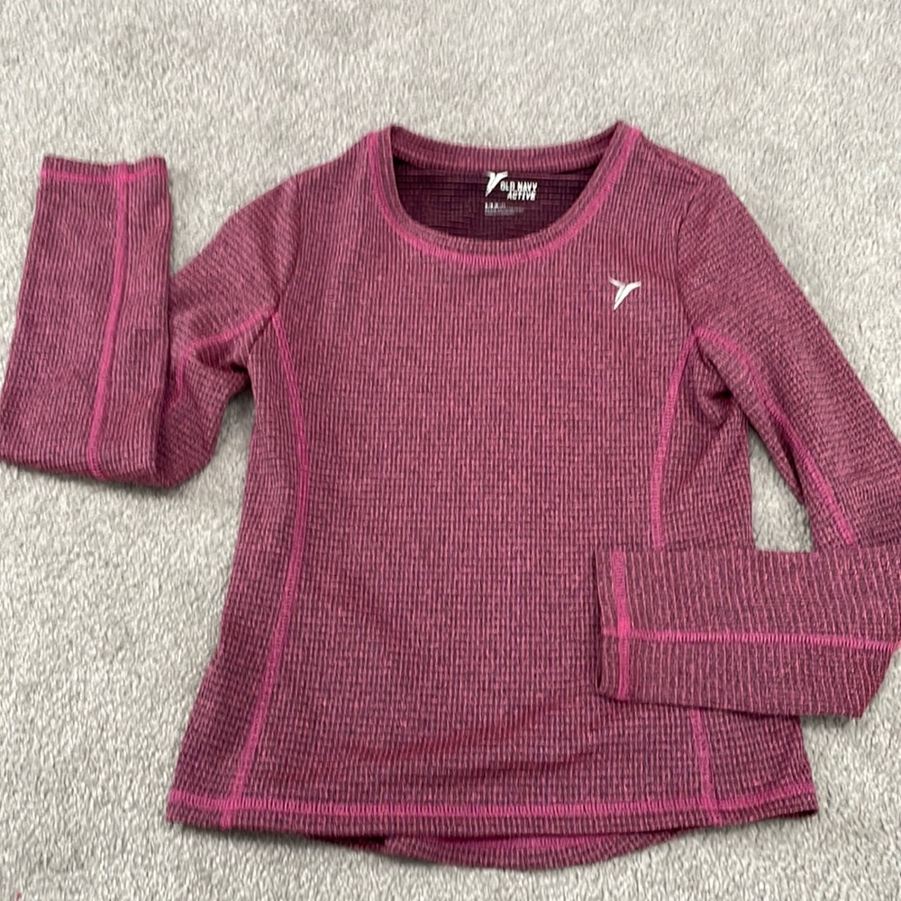 Girls Long-Sleeved Active Shirt Old Navy Size Small 6/7